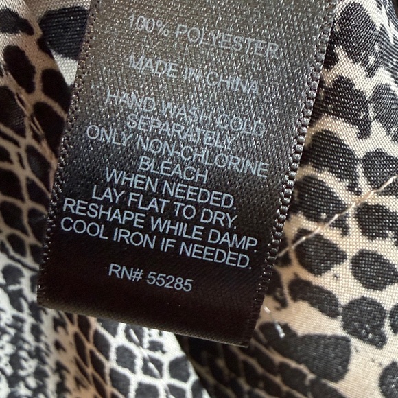 Express Snake Print Gold Chain Halter Top Handkerchief Hem Tie Back. Size XS - Picture 6 of 9